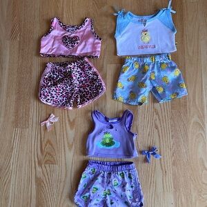 3 Pair Build A Bear Tank And Short Set
